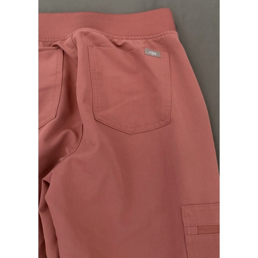 FIGS Scrub Pants Women's Size XS Mauve Zamora Jogger Cargo Drawstring Stretch - Picture 8 of 9